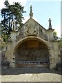 Canopied seat and memorial, Tortworth in GL12 8HF
