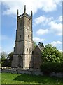 The tower of Tortworth church in GL12 8HF
