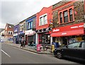 Parade of shops and post office, Church Road in BS5 8AA