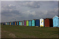 Beach huts at Dovercourt in CO12 4EG