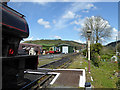 A view from the end of the platform at Bronwydd Arms in SA33 6BD