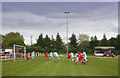 Goalmouth action at Edge Green Street, Ashton Town FC in WN4 8SR
