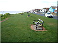 Cliff top benches, Walton-on-the-Naze  in CO14 8HX