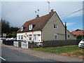 Clapboard houses on Harwich Road (B1414), Little Oakley in Little Oakley