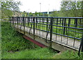 Footbridge near the Oak Spinney Business Park in LE3 3QL