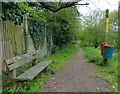 Public footpath near the Oak Spinney Business Park in LE3 3QL