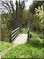 Foot bridge over a drainage ditch near Heyshott Green in GU29 0DE