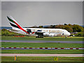 Airbus A380 at Manchester Airport in M90 5XA