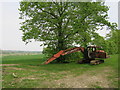 Digger near Frogs Hill in TN18 5QG