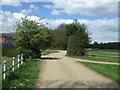Farm track (footpath), Withermarsh Green in CO6 4TA