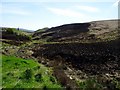 Aftermath of a moorland fire in BL7 8BA