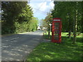 Telephone box on Manningtree Road, Little Bentley in CO7 8SF
