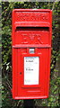Close up, Elizabeth II postbox on Colchester Road, Far Thorpe Green in CO16 0AD