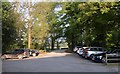 Car park of the Hare & Hounds hotel near Tetbury in GL8 8QQ