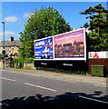 Clear Channel advertising boards, Cainscross Road, Stroud in GL5 4LU