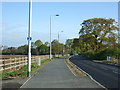 Cycle path beside Colchester Road (B1028) in CO7 9SQ