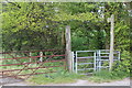 Gate to Rhymney Valley Ridgeway Walk in Maesycwmmer Community