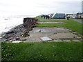Caravan site being consumed by the sea in YO25 8TT