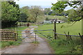 Track to stables near Pen-y-cwarel in Maesycwmmer Community