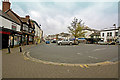 An overcast day in The Square, Holsworthy in EX22 6ED