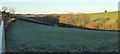 Frosty field and valley near Luffincott in EX22 6RB