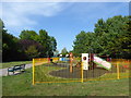 The playground in Haynes Park in RM11 2ED