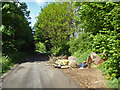 Fly tipping on Furzebushes Lane in AL2 3NU