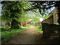 Entering the churchyard, Maidford in NN12 8HJ