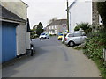 Tregony Road joining Fore Street in Probus in TR2 4FQ