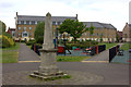 Haydon Wick recreation ground with obelisk in Haydon Wick