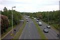 Thamesdown Drive looking west from the footbridge in Haydon Wick