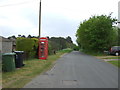 Telephone box on Watton Road, Little Cressingham in Little Cressingham