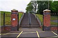 Steps up to Dartmouth Park, West Bromwich in B70 6UA