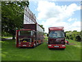 Dormans Funfair lorries in Corby Glen