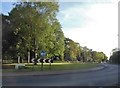 Roundabout at the end of Dunchurch Road in CV22 6JJ