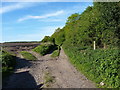 Track and footpaths just north of the former colliery in ST19 5RN