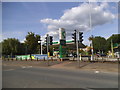 Petrol station on Harborough Road, Kingsthorpe in NN2 8RU