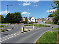 Roundabout on Hanwood Road in SY3 9AB