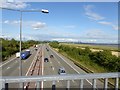The M4 heading for the Second Severn Crossing in Caldicot Community