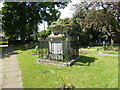 Eighteenth century tomb in All Saints Churchyard, Cranham in RM14 3NA