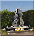 A memorial to those who served at RAF West Kirby who were lost in CH49 3PT