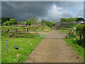 Storm clouds over Buxton Brow Farm in SK11 0SL