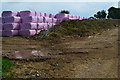 Coloured bales near Maperton Dairy in BA22 7FX