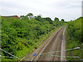 Railway east of Church Road, Basildon in SS14 1RQ