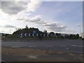 The A5/A428 roundabout, Crick in Crick