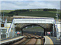 Foot bridge, Stow Railway Station in TD1 2SJ