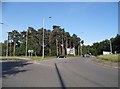 Roundabout on London Road, Thetford in IP24 3RW