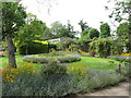 Inside the walled garden at the Cotswold Wildlife Park in OX18 4JH