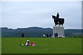Statue of the Robert the Bruce at the Bannockburn Heritage Centre in FK7 0QW