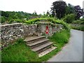 Steps and stone stile into the churchyard, Clodock in HR2 0NZ